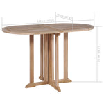 Folding Butterfly Garden Table Solid Teak Wood