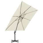 Cantilever Umbrella with Aluminium Pole 300x300 cm Sand