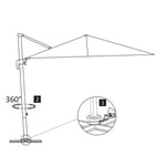 Cantilever Umbrella with Aluminium Pole 300x300 cm Sand