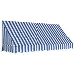 Bistro Awning Blue and White S
