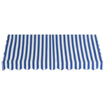 Bistro Awning Blue and White S