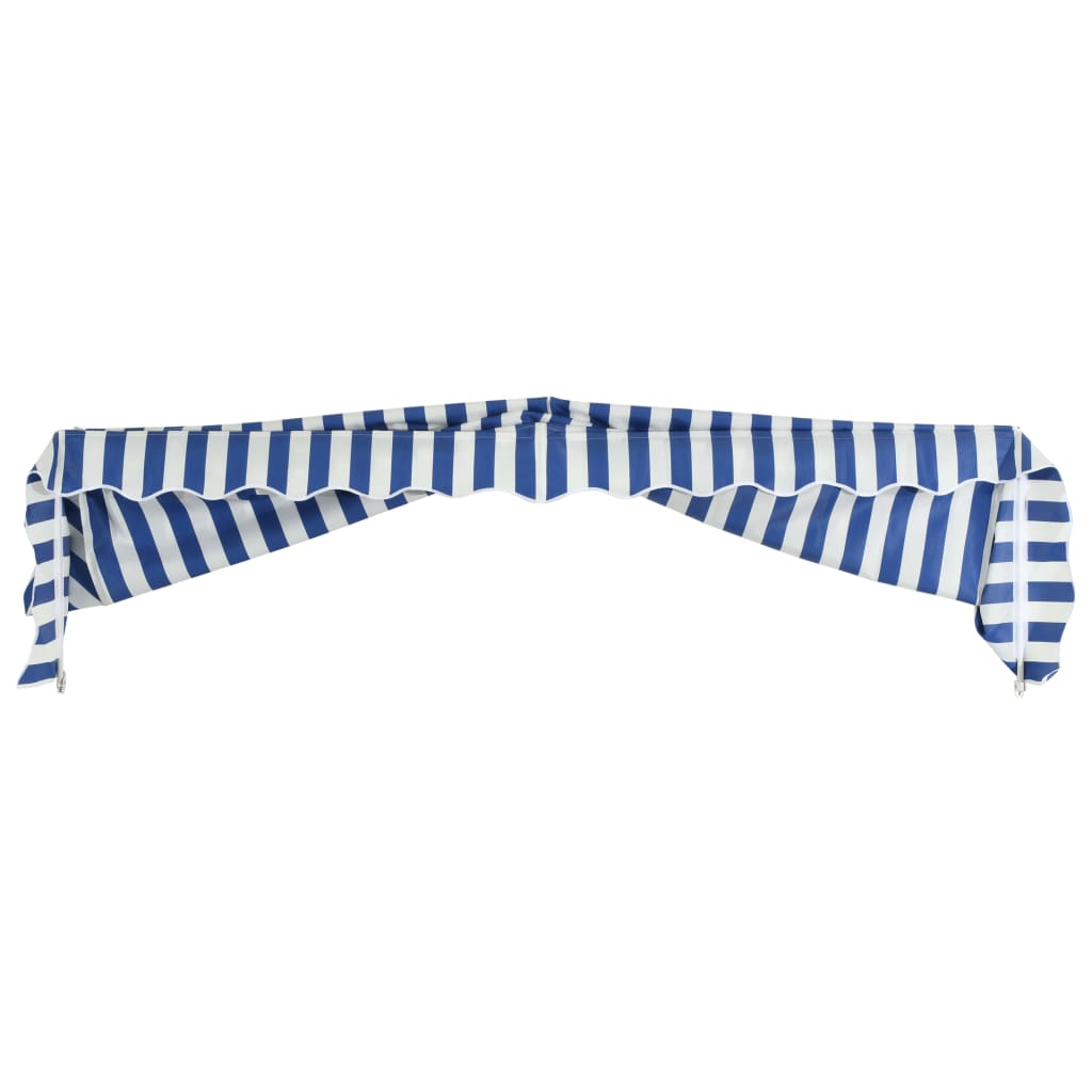 Bistro Awning 250x120 cm Blue and White