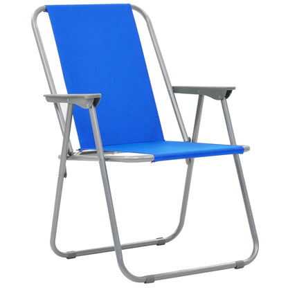 Folding Camping Chairs 2 pcs 52x59x80 cm Blue