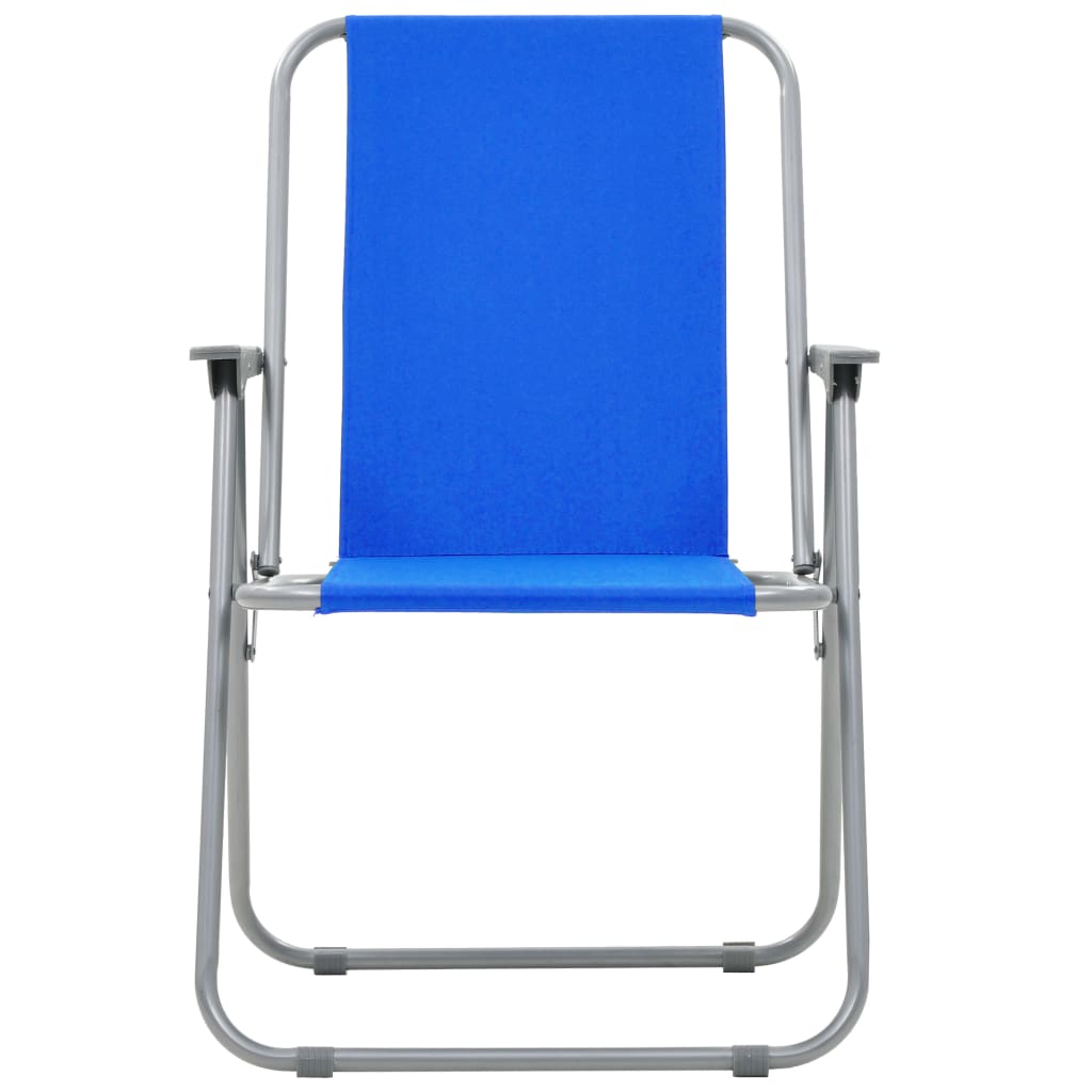 Folding Camping Chairs 2 pcs 52x59x80 cm Blue