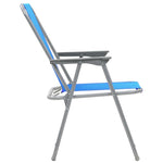 Folding Camping Chairs 2 pcs  Blue