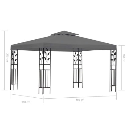 Gazebo Anthracite 300x400 cm
