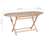 Folding Garden Table -Solid Teak Wood