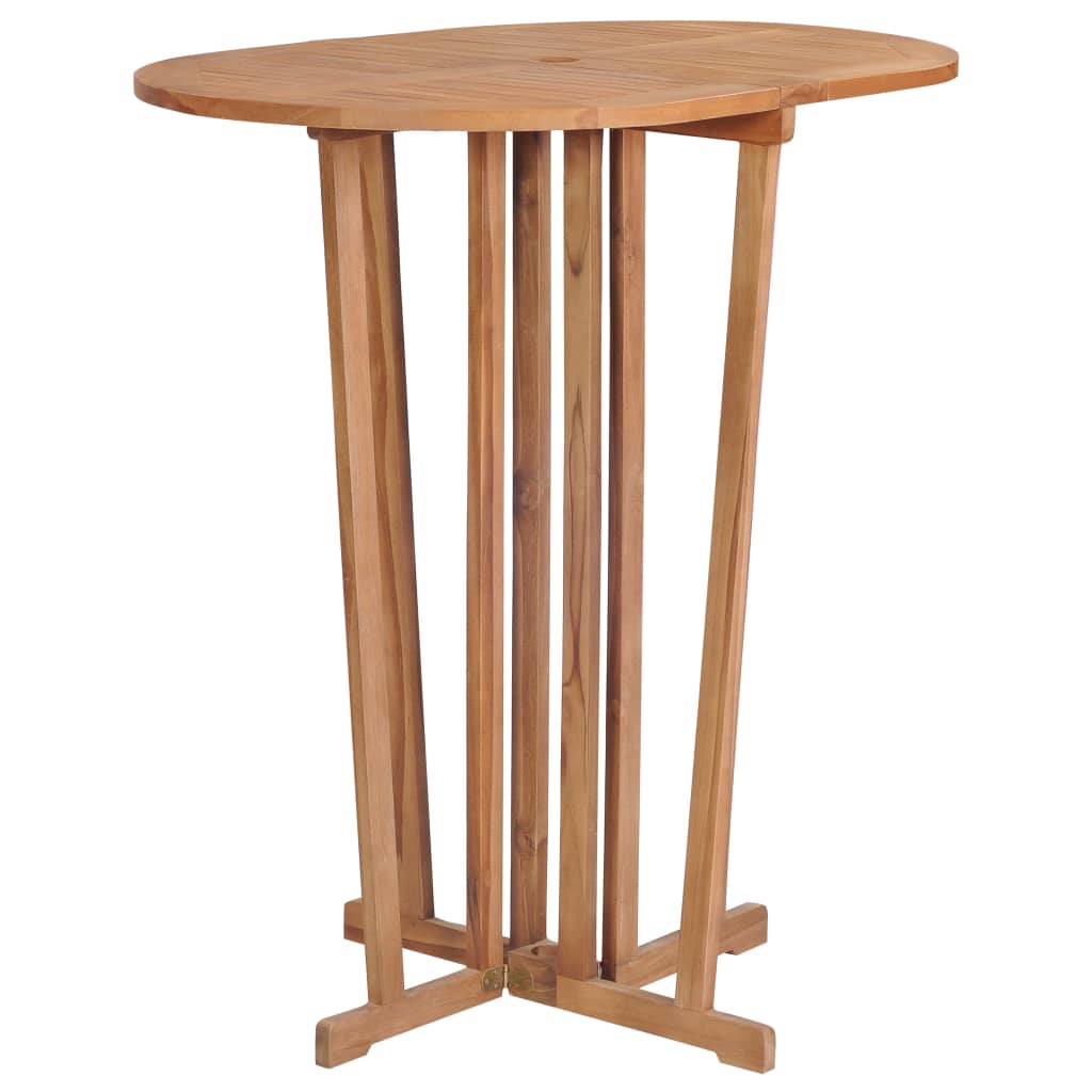 5 Piece Folding Bar Set Solid Teak Wood