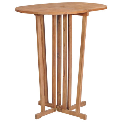 5 Piece Folding Bar Set Solid Teak Wood
