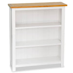 3-Tier Bookcase Solid Oak Wood
