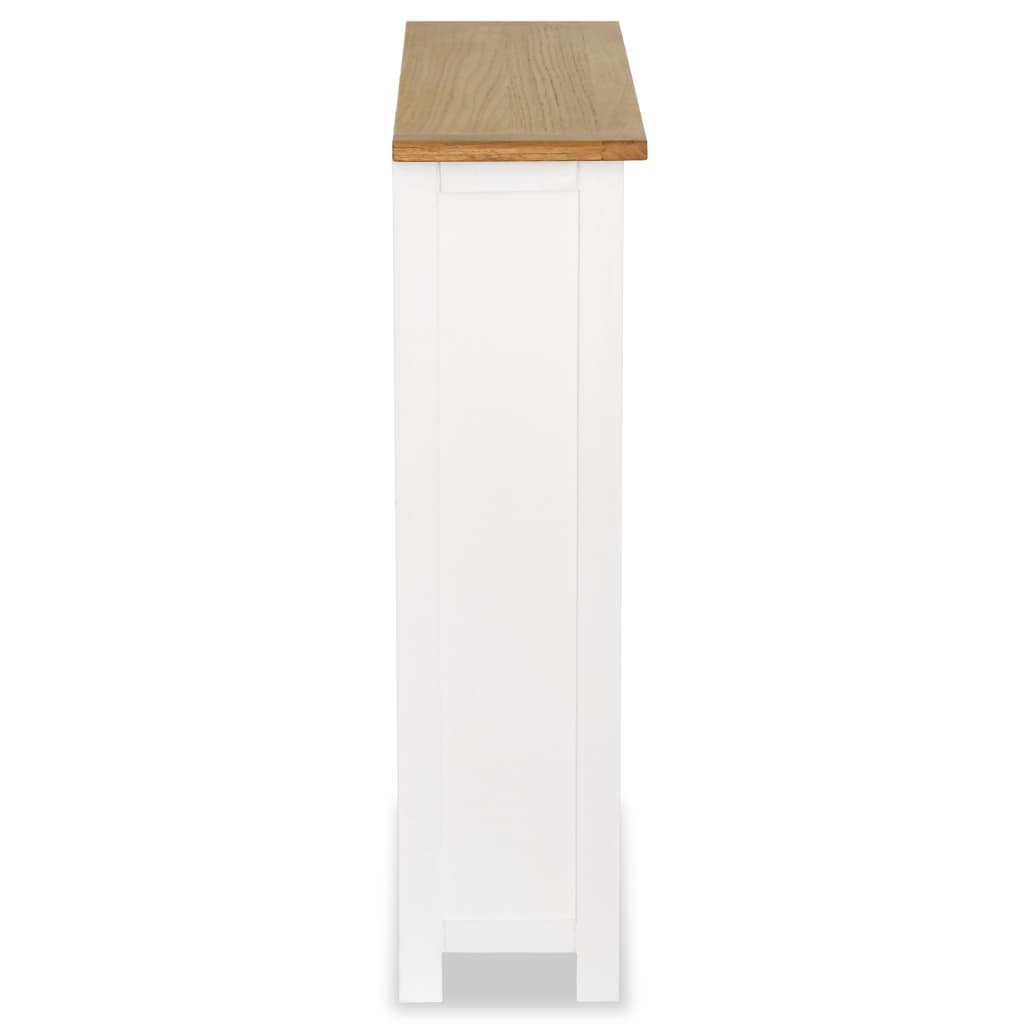 3-Tier Bookcase 72x22,5x82 cm Solid Oak Wood