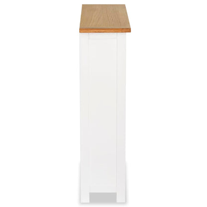3-Tier Bookcase 72x22,5x82 cm Solid Oak Wood