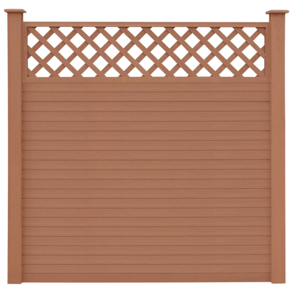 Replacement Fence Boards WPC 7 pcs 170 cm Brown