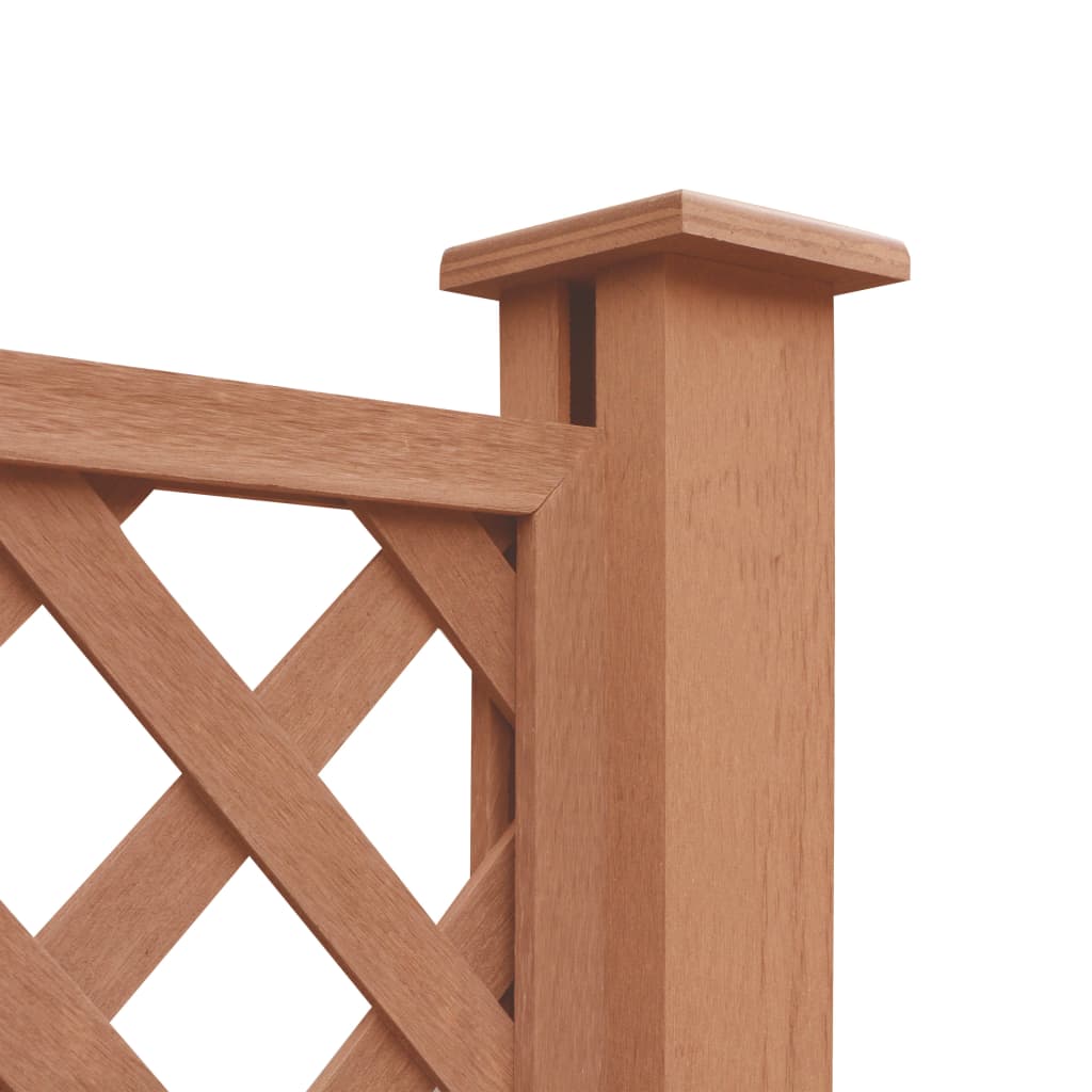 Replacement Fence Boards WPC 7 pcs 170 cm Brown