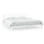 Bed Frame Metal, White