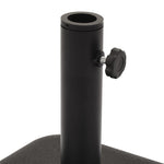 Parasol Base Black Concrete Square 12 kg