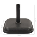 Parasol Base Black Concrete Square 12 kg