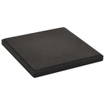 Umbrella Weight Plate Black Concrete Square 12 kg