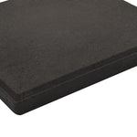 Umbrella Weight Plate Black Concrete Square 12 kg