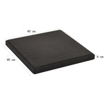 Umbrella Weight Plate Black Concrete Square 12 kg