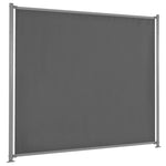 Fence Panel with 2 Posts Fabric Anthracite