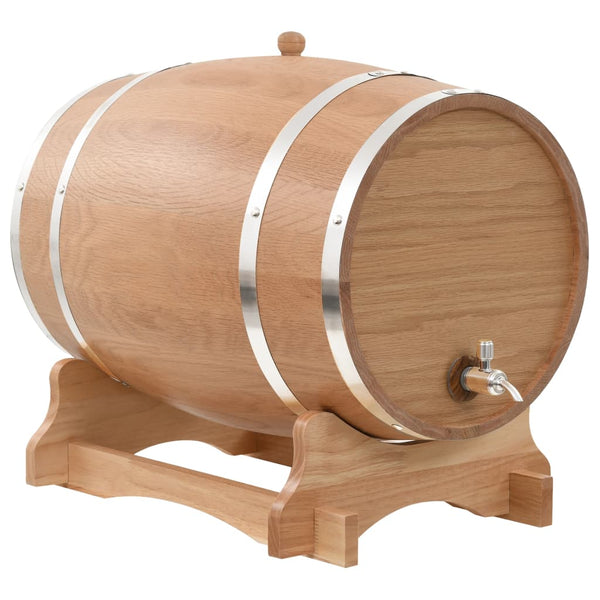  Wine Barrel with Tap Solid Oak Wood 35 L