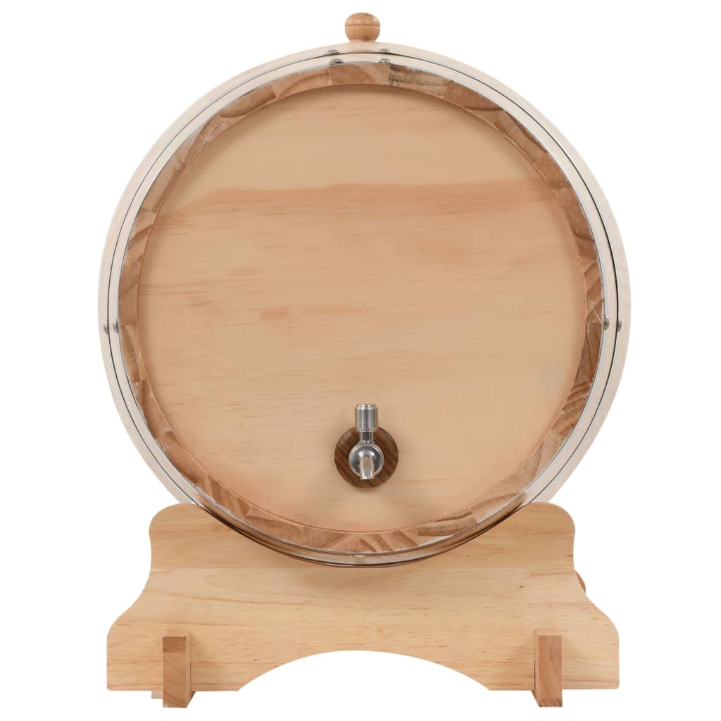 Wine Barrel with Tap Solid Pinewood 35 L