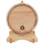 Wine Barrel with Tap Solid Pinewood 35 L