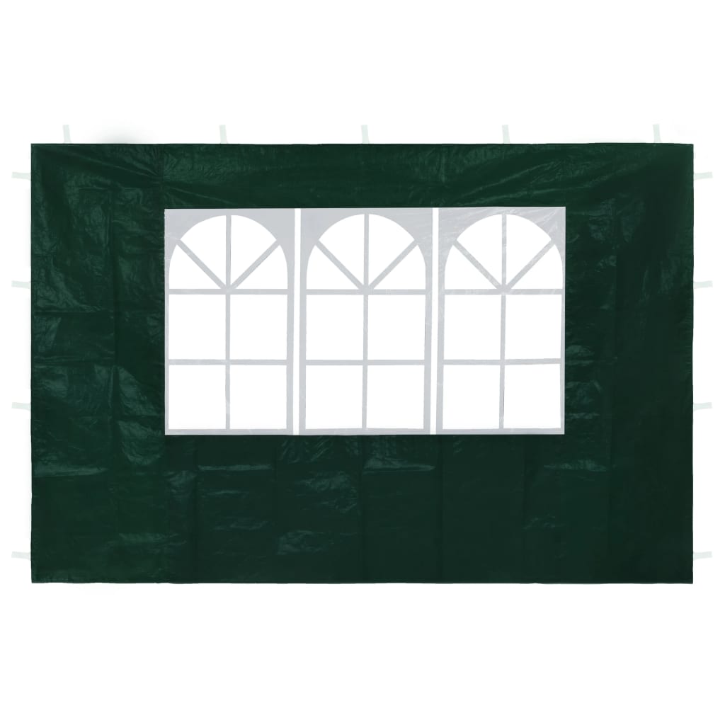 Party Tent Sidewalls 2 pcs with Window Green