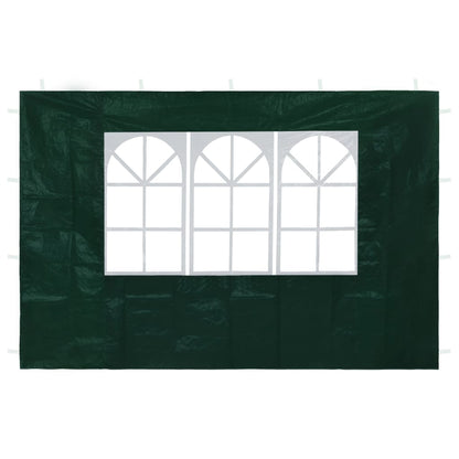 Party Tent Sidewalls 2 pcs with Window Green