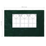 Party Tent Sidewalls 2 pcs with Window Green