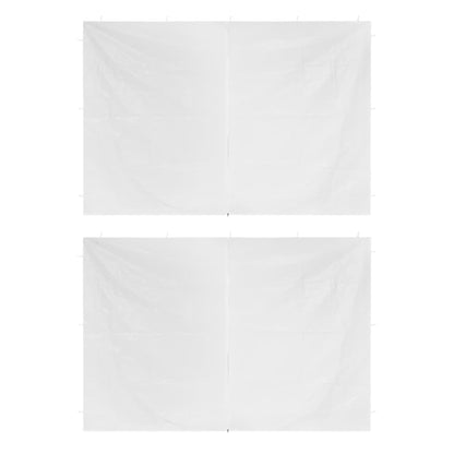 Party Tent Doors 2 pcs with Zipper White