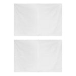 Party Tent Doors 2 pcs with Zipper White