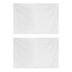 Party Tent Doors 2 pcs with Zipper White