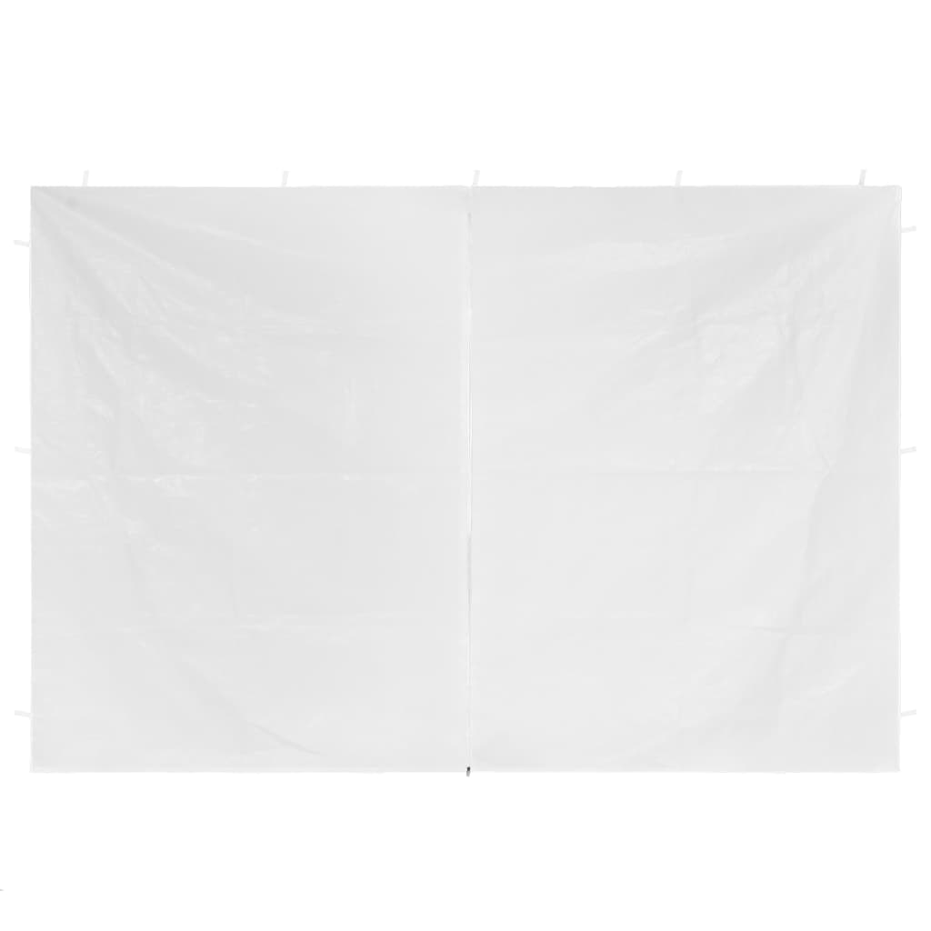 Party Tent Doors 2 pcs with Zipper White
