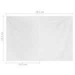 Party Tent Doors 2 pcs with Zipper White
