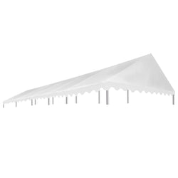 Party Tent Roof 5x10 m White 450 g/mÂ²