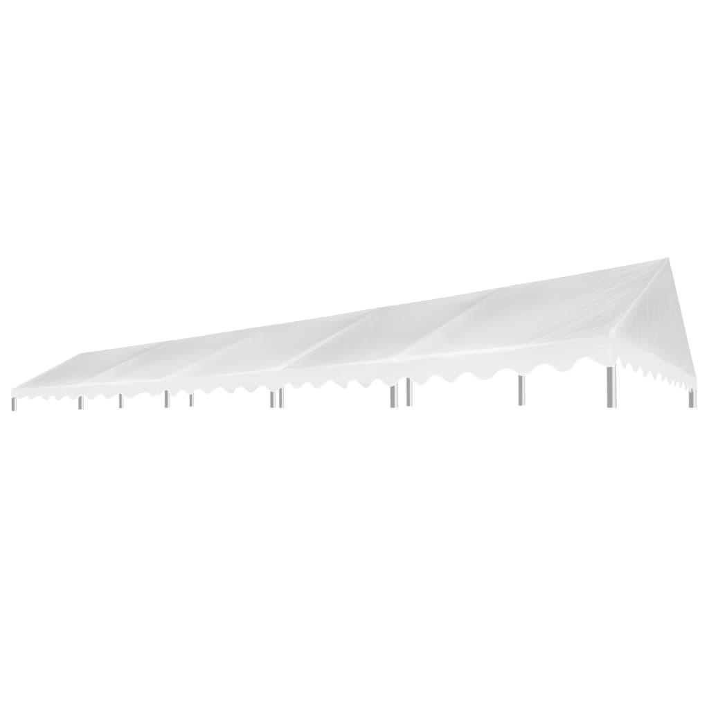 Party Tent Roof 5x10 m White 450 g/mÂ²