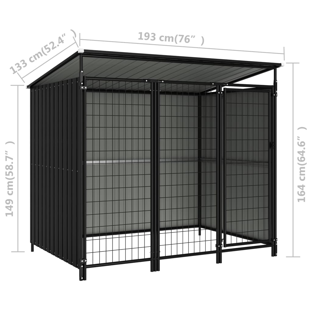 Dog Kennel 193x133x163 cm
