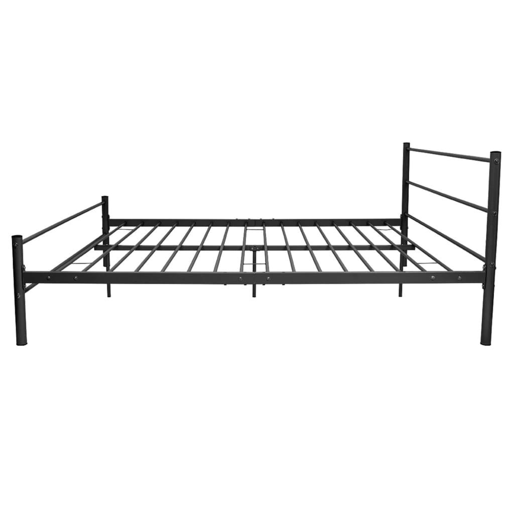 Bed Frame Black Metal Queen Size