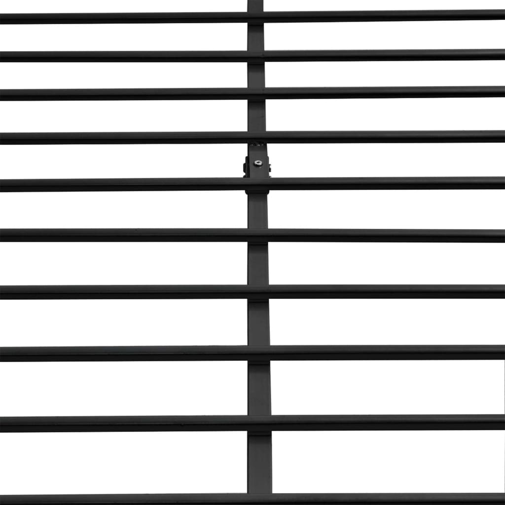 Bed Frame Black Metal Queen Size