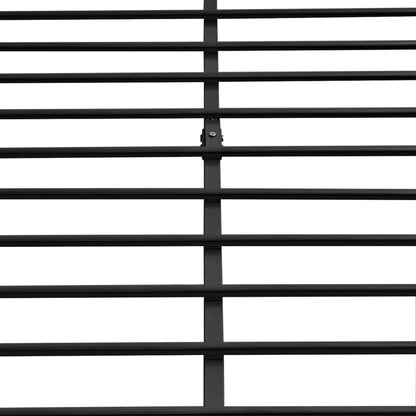 Bed Frame Black Metal Queen Size