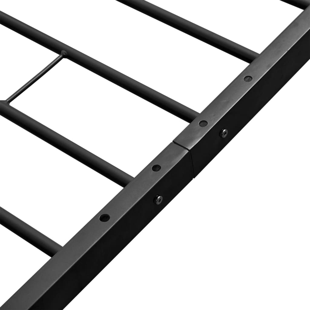 Bed Frame Black Metal Queen Size