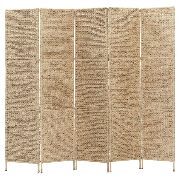 5-Panel Room Divider Water Hyacinth