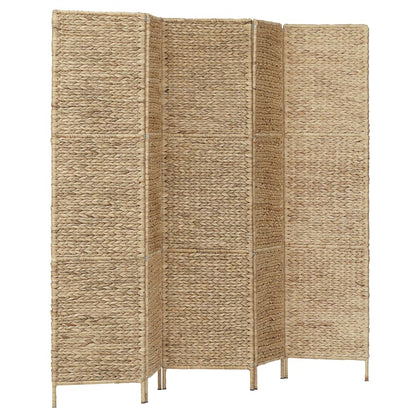 5-Panel Room Divider 193x160 cm Water Hyacinth