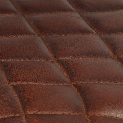 Dining Chairs 4 pcs with Armrests Brown Real Leather
