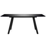 Dining Table High Gloss Black MDF