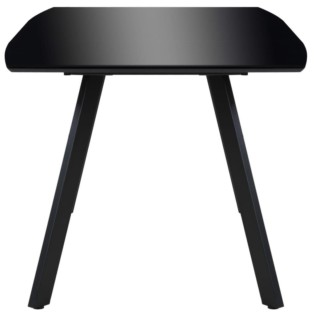Dining Table High Gloss Black 180x90x76 cm MDF