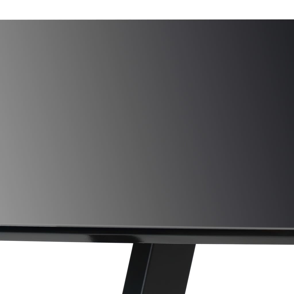 Dining Table High Gloss Black 180x90x76 cm MDF