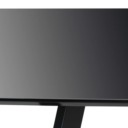 Dining Table High Gloss Black 180x90x76 cm MDF